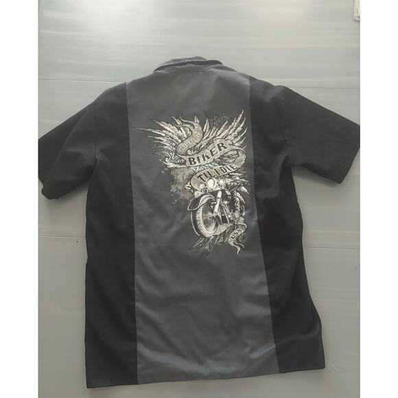 Dickies Large Work Shirt Biker Till I Die Bike Week Daytona 2011 - Picture 3 of 6